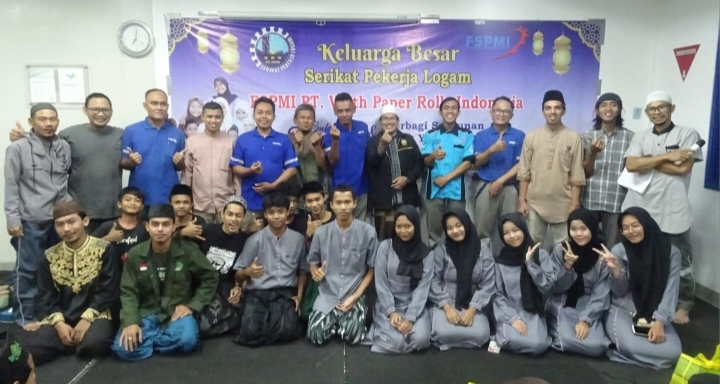Keluarga Besar Serikat Pekerja Logam FSPMI PT. Voith Paper Rolls Indonesia Gelar Buka Puasa Bersama dan Berbagi Santunan Anak Yatim Piatu dan Dhuafa