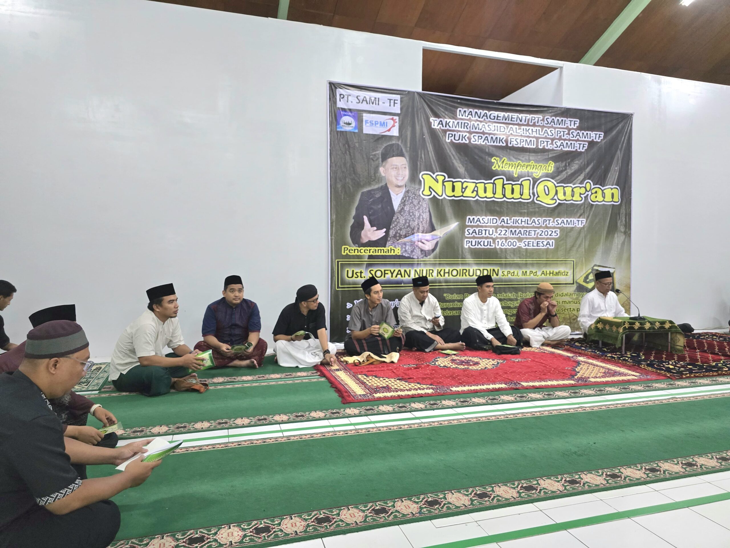 Takmir Masjid Al Ikhlas PT SAMI Gelar Peringatan Nuzulul Quran Bersama Manajemen dan Serikat Pekerja