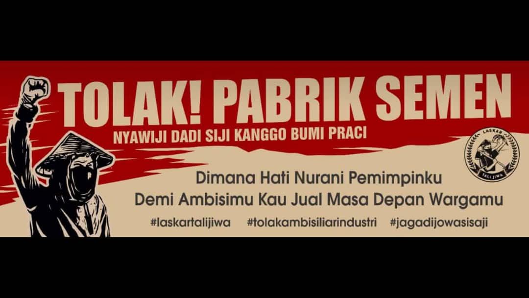 Laskar Tali Jiwa Tolak Pembangunan Pabrik Semen di Wonogiri
