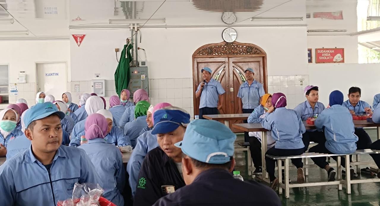 Budi Lahmudi Sampaikan Visi & Misi Sebagai Calon Ketua PUK SPL FSPMI PT. Marsol Abadi Indonesia