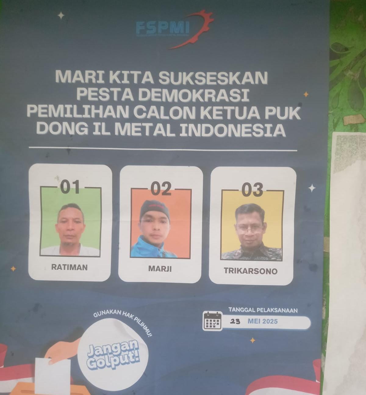 PUK SPL FSPMI PT. Dong Il Metal Indonesia Gelar Pemilihan Ketua Periode 2025-2029