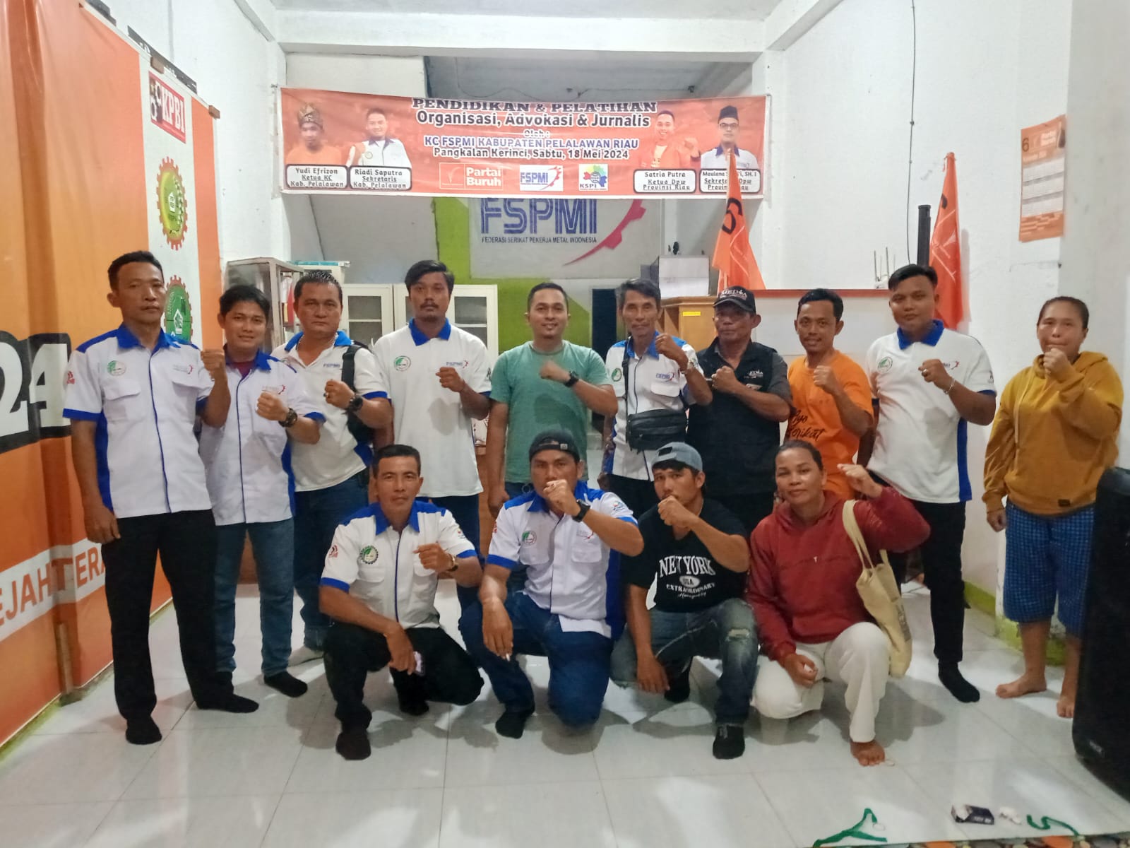 Konsolidasi Pengurus PUK SPPK PT. Mitra Unggul Pusaka Bersama Ketua DPW FSPMI Riau