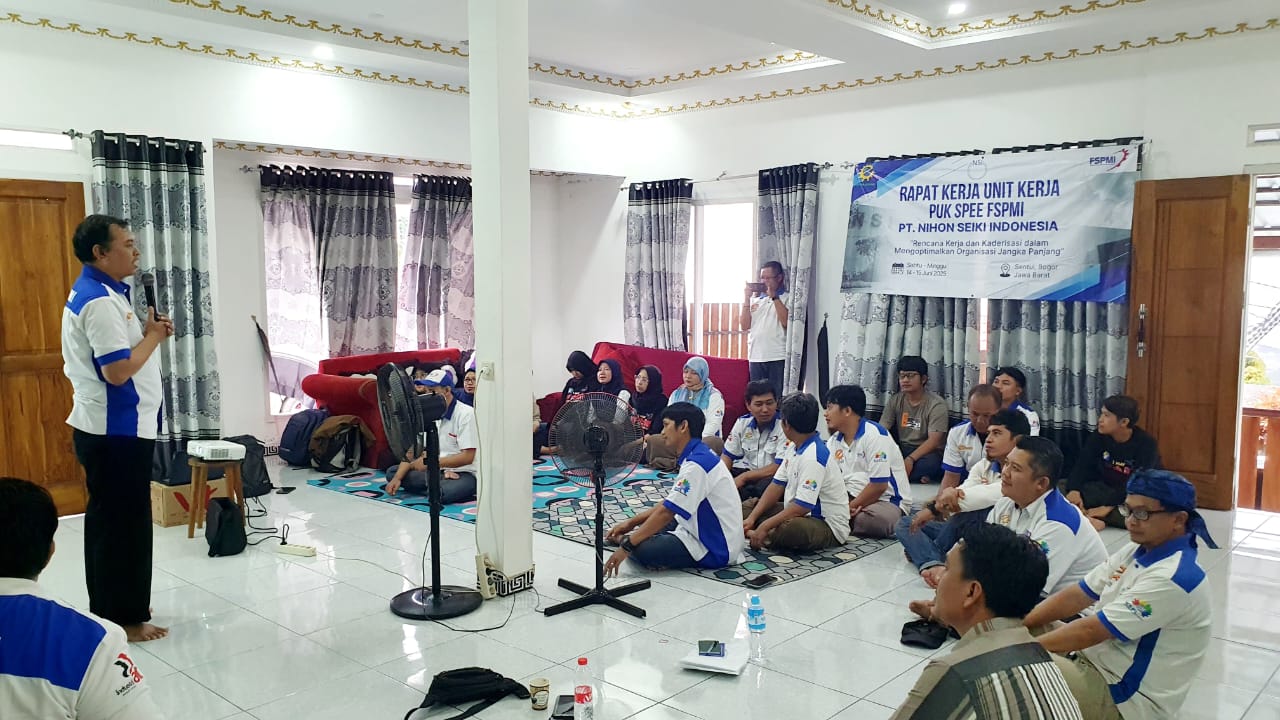 PUK SPEE FSPMI PT. Nihon Seiki Indonesia  Selenggarakan Rapat Kerja Unit Kerja 3