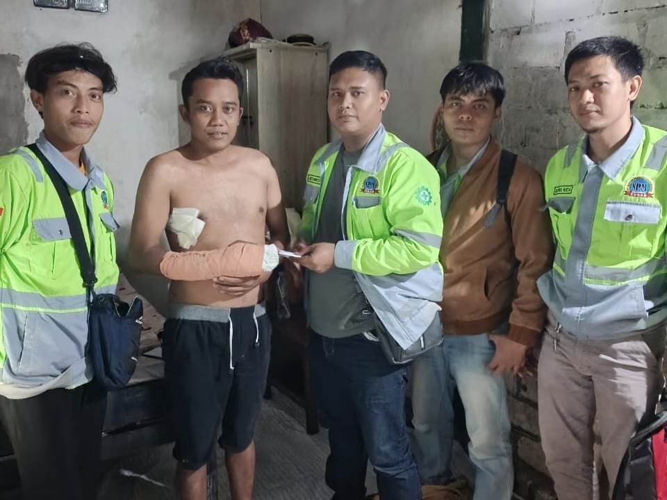 PUK SPAI FSPMI PT Sonar Persada Manunggal Berikan Santunan kepada Anggota yang Alami Kecelakaan