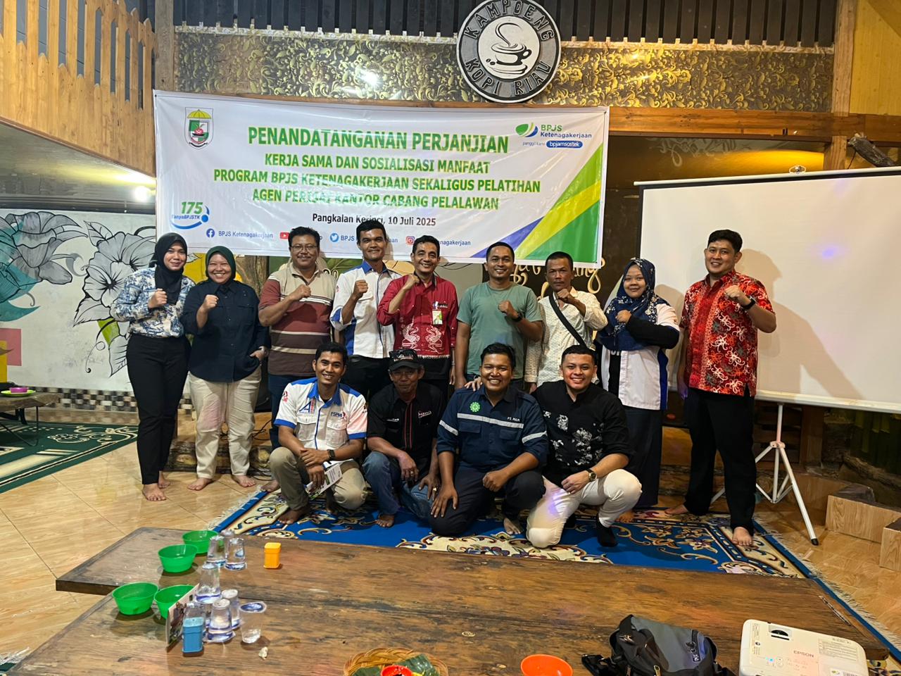 BPJS TK Resmikan FSPMI Pelalawan Sebagai Wadah Perisai