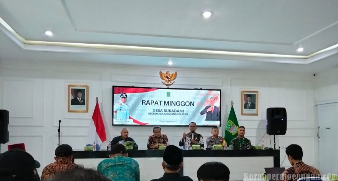 Rapat Minggon Desa Sukadami, Persiapan HUT RI ke-80 dan Pembangunan Desa