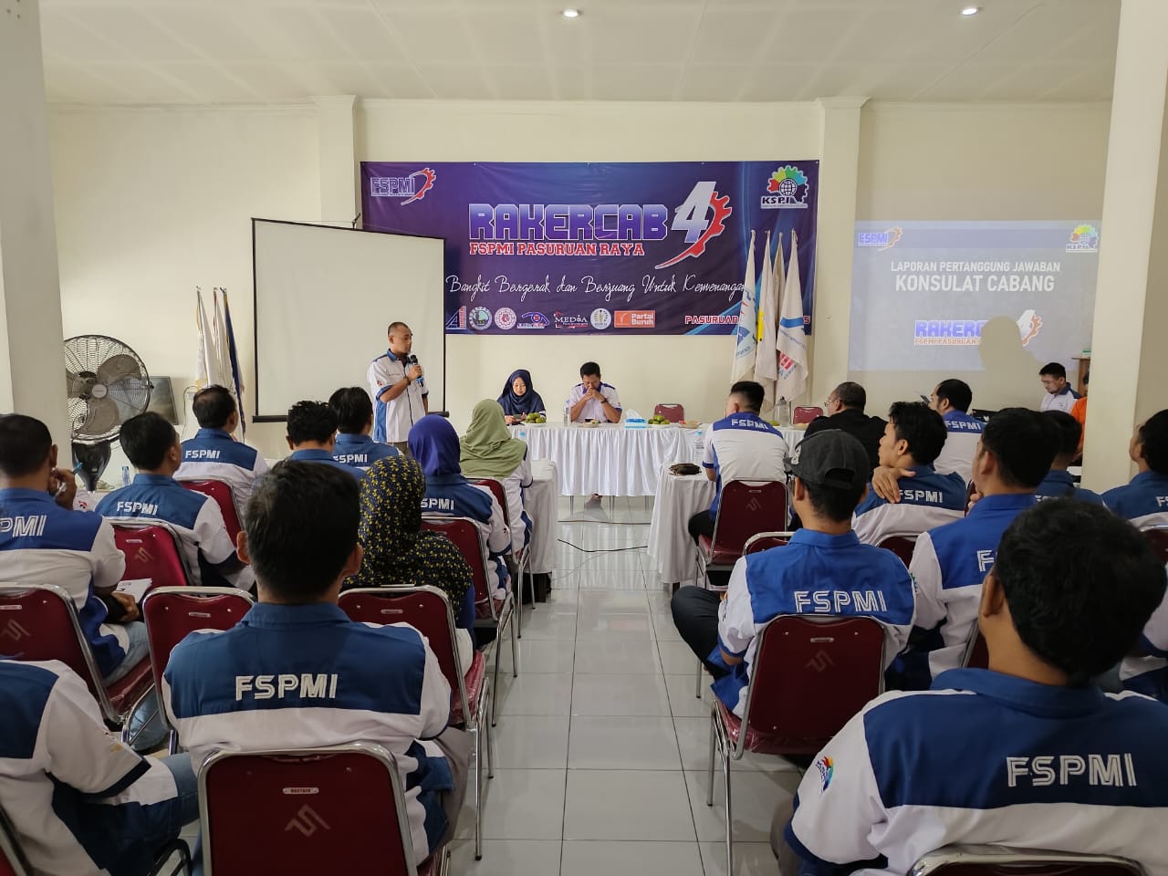 Bangkit, Bergerak, dan Berjuang: Rakercab IV FSPMI Pasuruan Raya Digelar Penuh Semangat