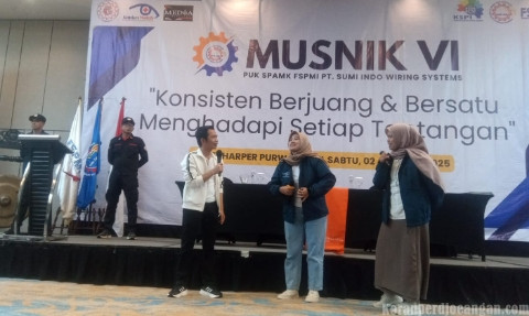 Bupati Purwakarta Beri Hadiah Kepada Pekerja PT Sumi Indo Wiring Systems