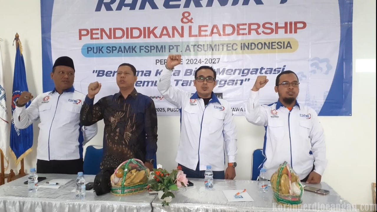 Tingkatkan Soliditas dan Kepemimpinan, PUK SPAMK FSPMI PT. Atsumitec Indonesia Gelar Rakernik dan Pendidikan Leadership