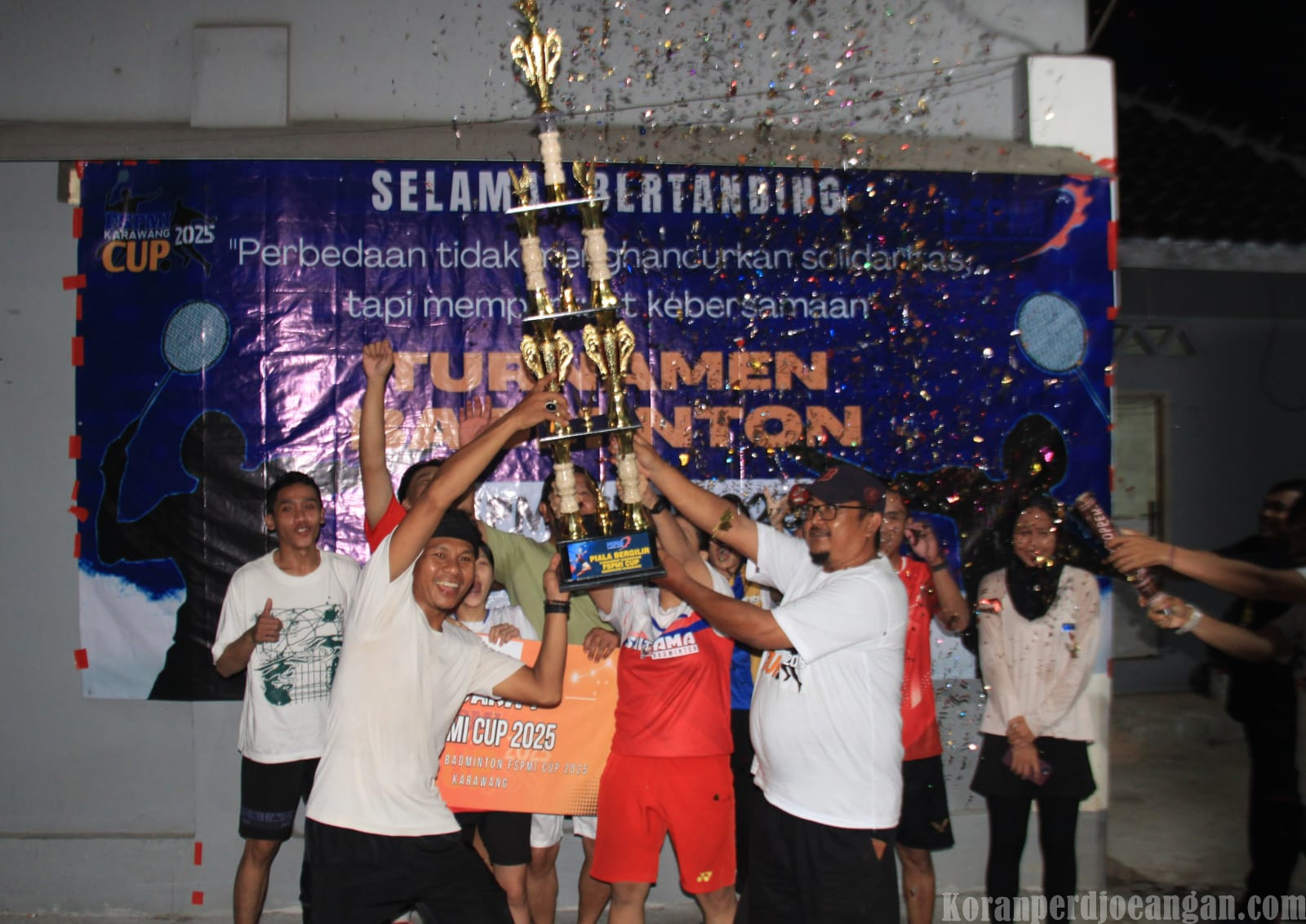 PUK SPAMK FSPMI PT. Saitama Stamping Indonesia Raih Juara 1 Turnamen Bulutangkis FSPMI Cup Karawang 2025