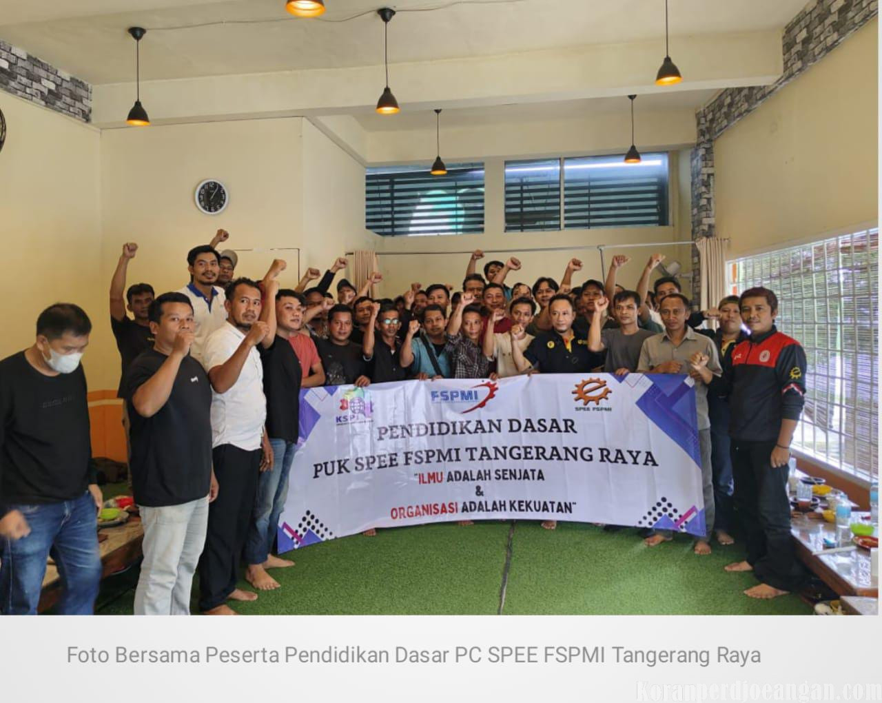 Perkuat Organisasi PC SPEE FSPMI Tangerang Raya Gelar Pendidikan Dasar