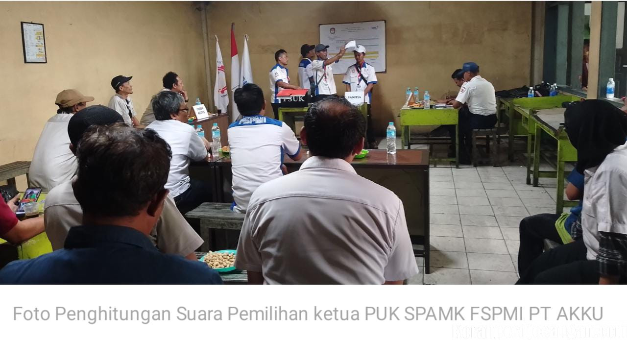 Penghitungan Suara Calon Ketua Serikat Pekerja FSPMI PT AKKU Periode 2025 – 2028
