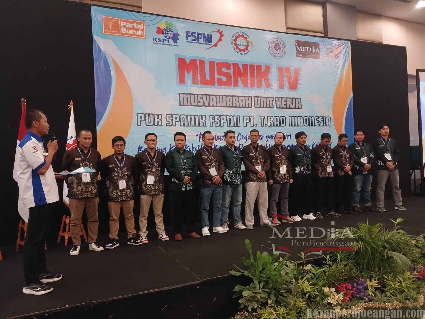 Susunan Pengurus PUK SPAMK FSPMI PT. T.Rad Hasil Musnik ke IV