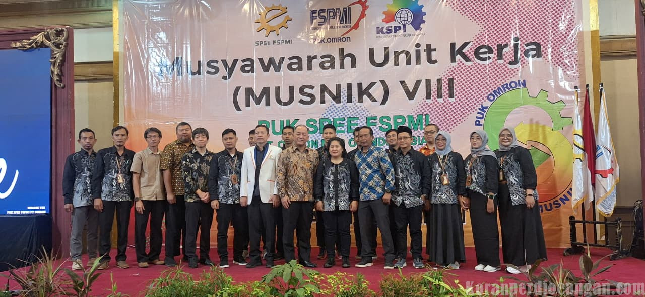 Gelar Musnik ke-8, Jatmiko Nurkholis Terpilih Sebagai Ketua Serikat Pekerja SPEE FSPMI PT Omron Manufacturing of Indonesia