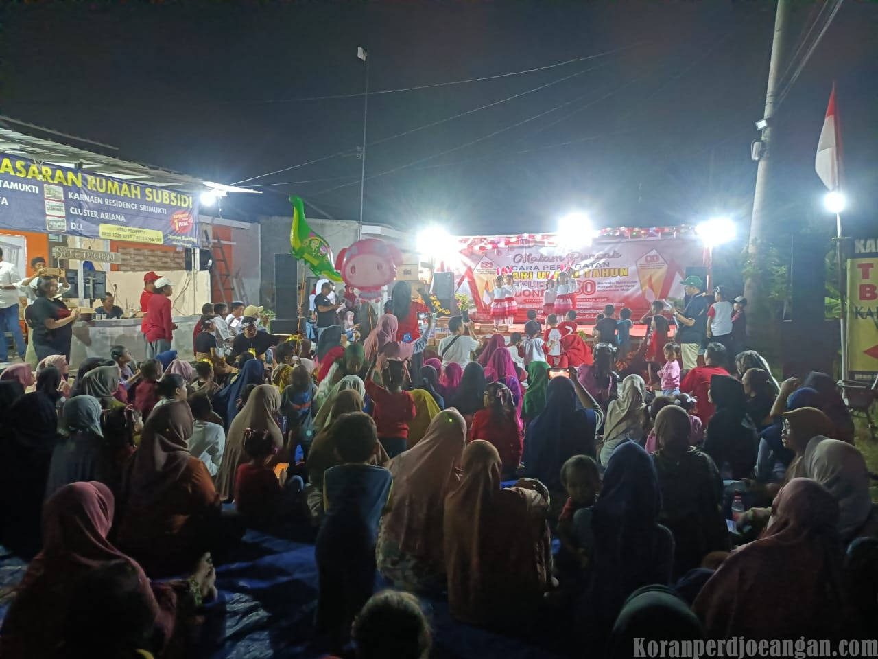 Malam Puncak 17 Agustus di Perumahan Griya Hasanah Kertamukti