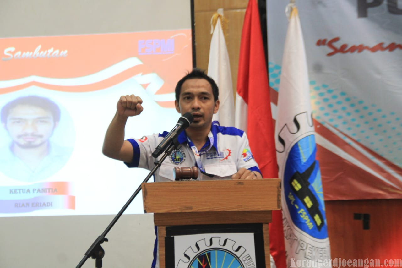 Ketua Panitia Musnik IV PUK SPL FSPMI PT. Daiki, Rian Eriadi: Forum Tertinggi untuk Evaluasi dan Regenerasi Kepemimpinan