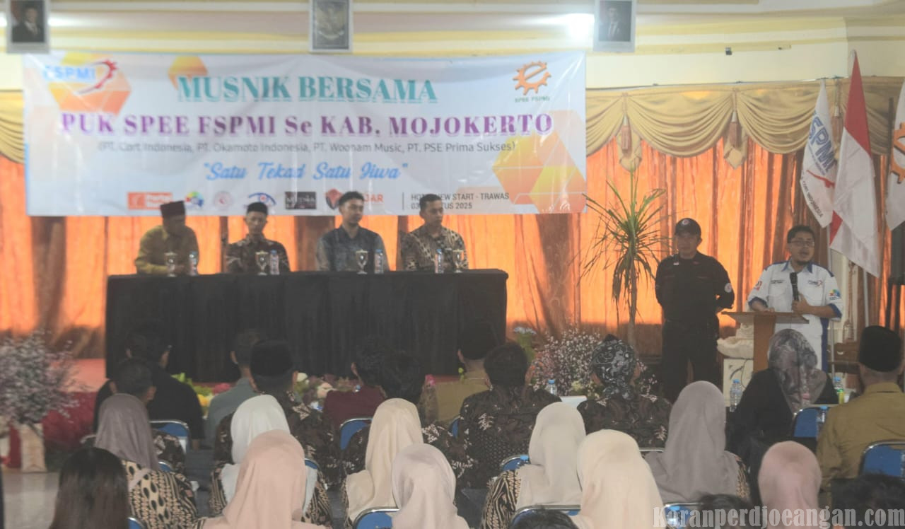 Musnik Bersama PUK SPEE FSPMI Se-Kabupaten Mojokerto: Satu Tekad Satu Jiwa