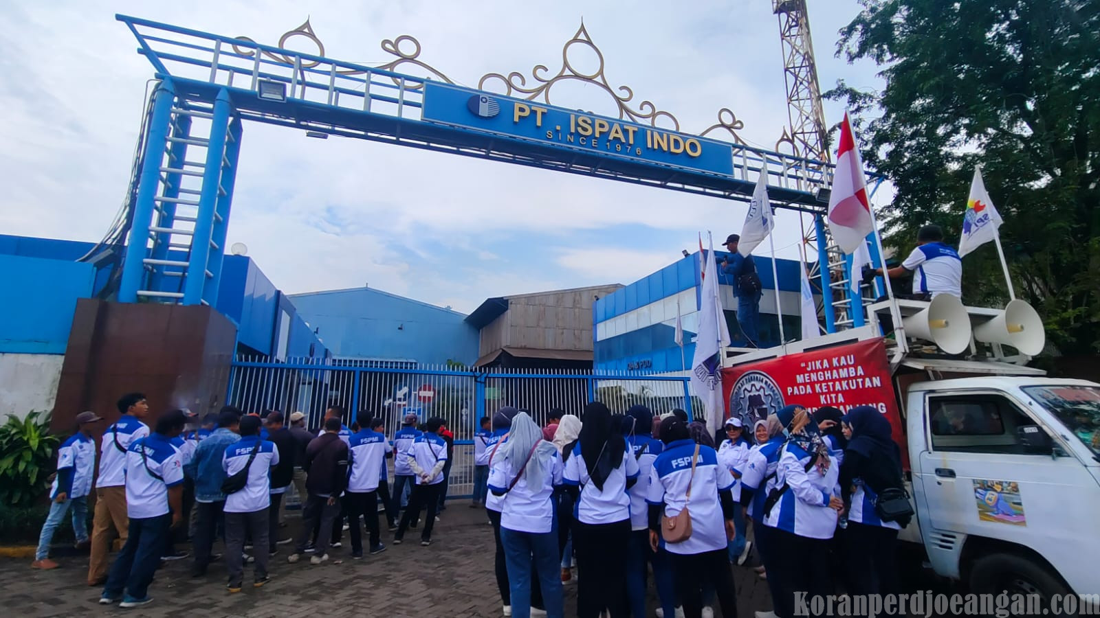 FSPMI Jawa Timur Kehilangan Salah Satu PUK Pelopornya, PT Ispat Indo Resmi Berhenti Beroperasi