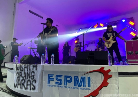 Wisata Orang Waras Jadi Wadah Kreatif FSPMI di Posbloc Surabaya