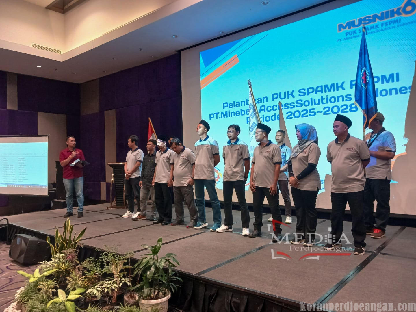 Gelar Musnik VI, PUK SPAMK FSPMI PT. Minebea Access Solutions Indonesia  Lahirkan Kepengurusan Baru