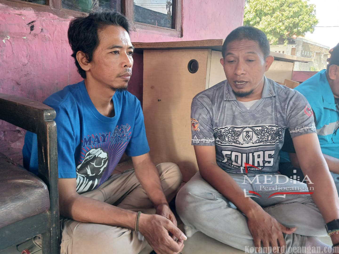 DPD Jamkeswatch Cirebon Datangi Kediaman Pengurus Media Perdjoeangan Trian Handoko