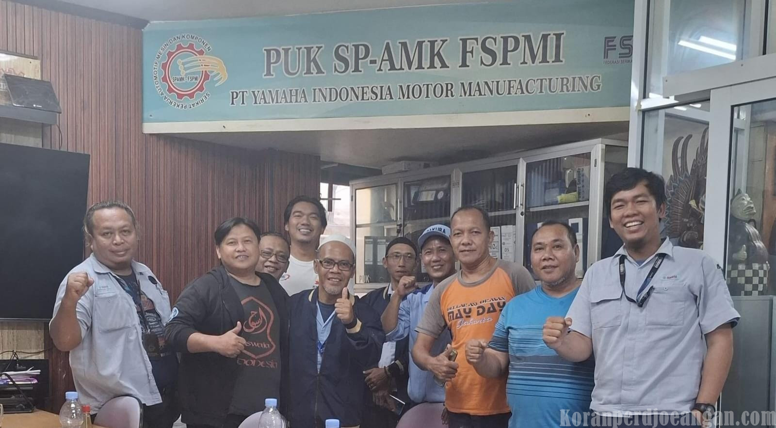 Perkuat Solidaritas, PUK PT Sakura Java Indonesia Lakukan Kunjungan ke PUK PT YIMM