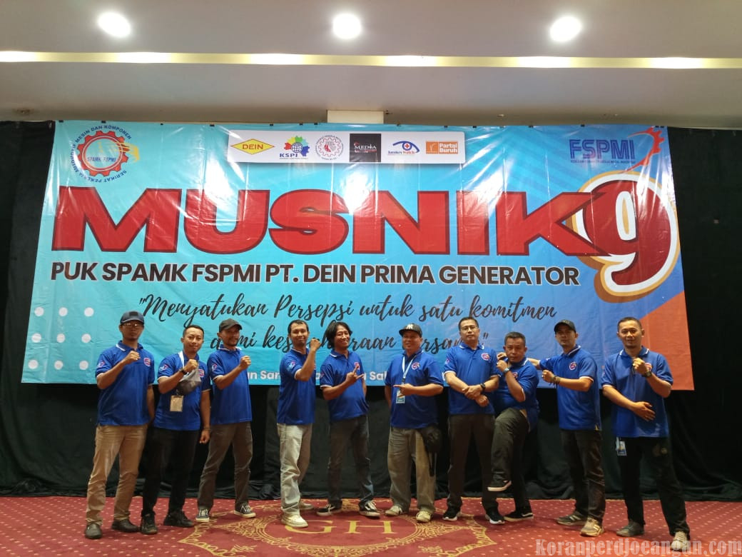 Susunan Pengurus PUK SPAMK PT. Dein Prima Generator Periode 2025-2028 Hasil Musnik 9