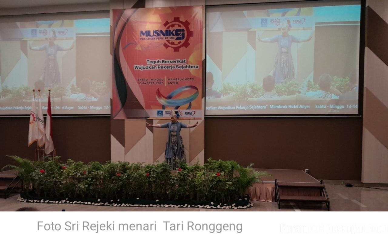 Keren ! Aksi Tari Ronggeng Nyentrik Meriahkan Musnik IX PUK SPAMK FSPMI PT Mitsuboshi Belting Indonesia