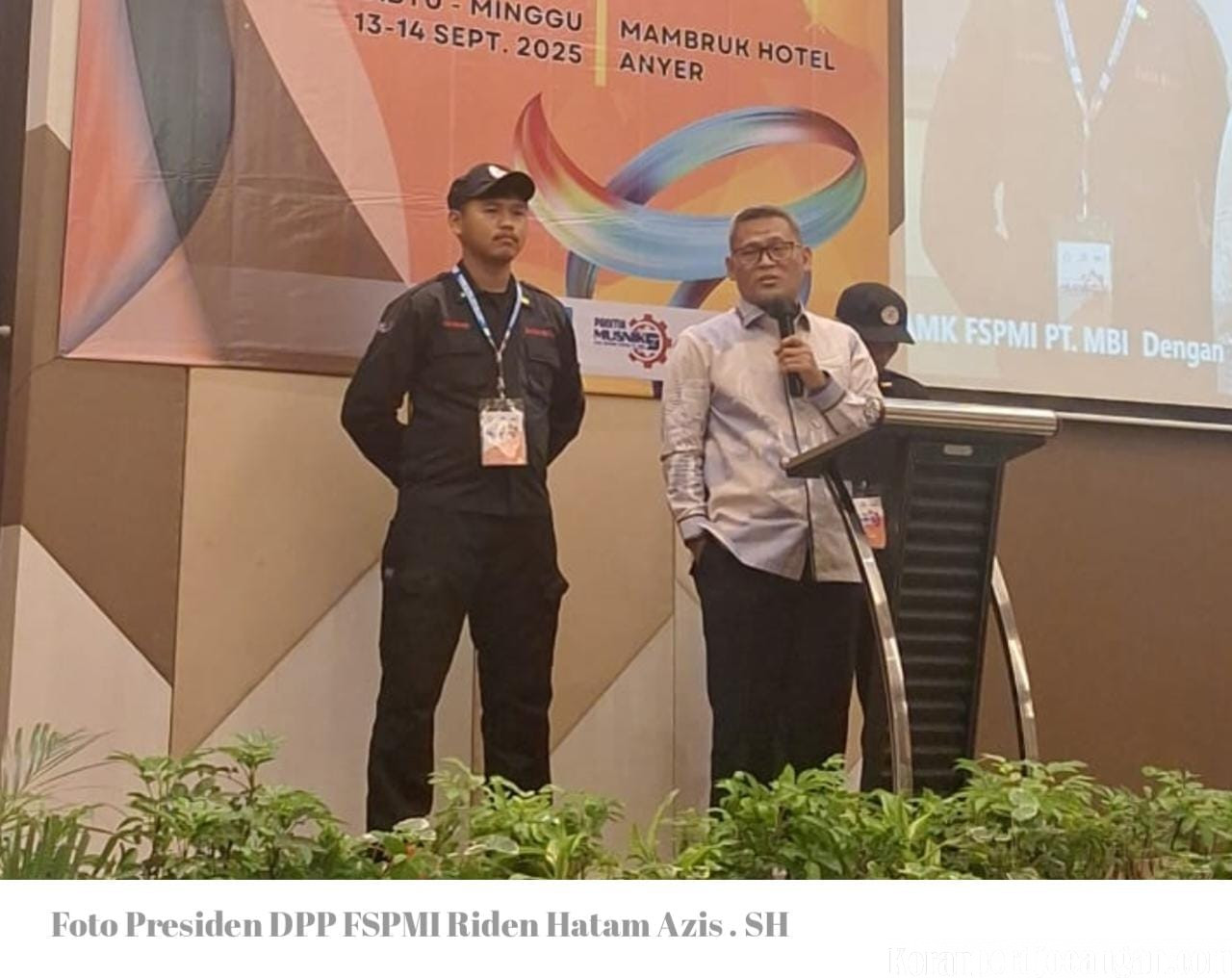 Presiden DPP FSPMI Riden Hatam Azis Hadiri Musnik IX PUK SPAMK FSPMI PT Mitsuboshi Belting Indonesia