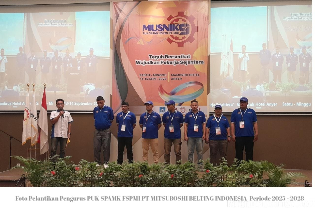 Widodo Sutrisno Kembali Nahkodai PUK SPAMK FSPMI PT Mitsuboshi Belting Indonesia Periode 2025–2028