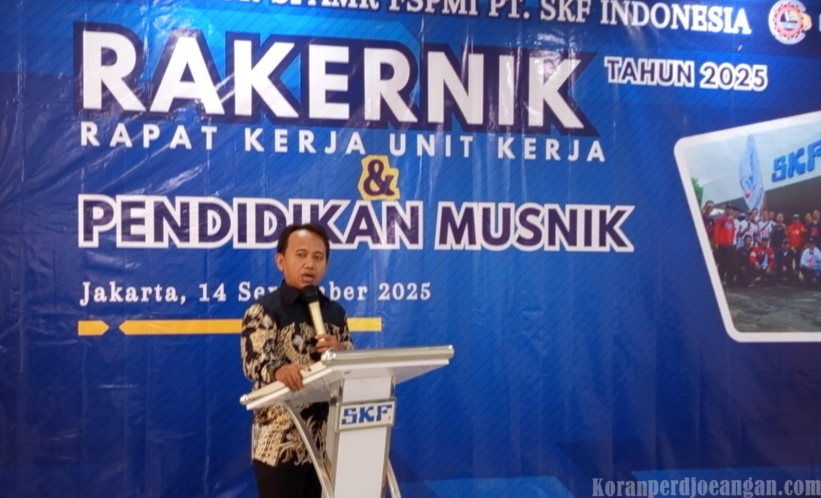 Buka Rakernik FSPMI PT SKF, Kuszairi: Forum Koordinasi Pertukaran Pikiran Untuk Mencari Jalan Terbaik