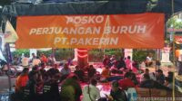Kunjungi Posko Perjuangan PT Pakerin, PC SPL FSPMI Surabaya Berikan Bantuan dan Dukungan