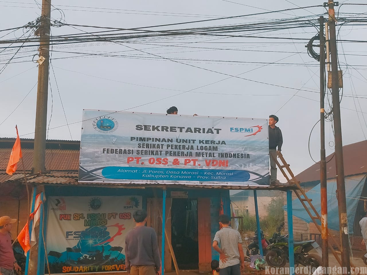 Sekretariat PUK SPL FSPMI PT. OSS dan PT. VDNI Jadi Simbol Perjuangan Kesejahteraan Buruh di Morosi