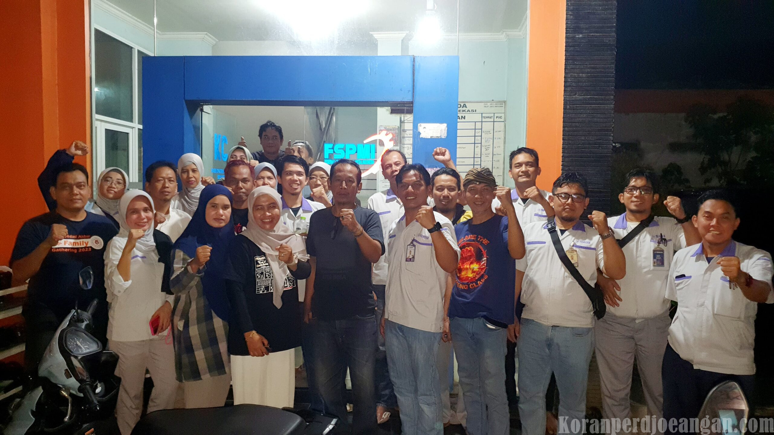Perkuat Solidaritas Buruh, FSPMI PT Yamaha Musical Products Indonesia Datang ke Bekasi