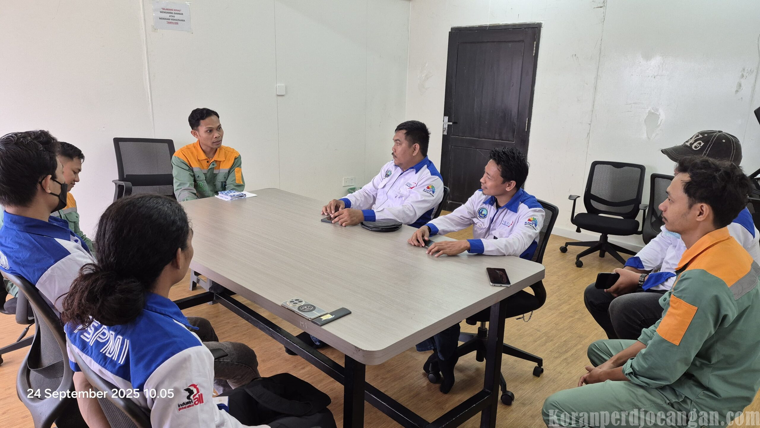 SPL FSPMI Beritahukan Keberadaan Serikat Pekerja Sekaligus Audiensi dengan Manajemen PT. DSI