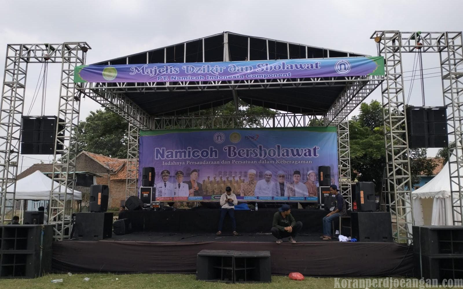 NAMICOH Bersholawat Bersama Masyarakat, Meriahkan Malam dengan Doa dan Sholawat