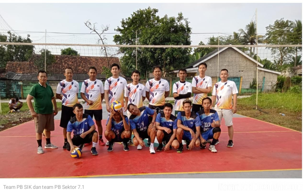 Pertandingan Persahabatan Voli: PUK SPEE FSPMI PT SIK dan PB Sektor 7.1 Jalin Silaturahmi Lewat Olahraga
