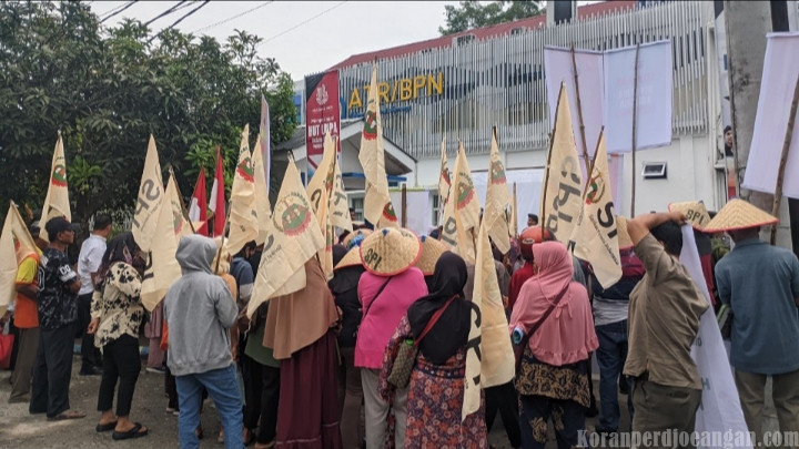 Peringati Hari Tani Nasional ke-65, SPI Gelar Aksi di ATR/BPN dan Pemkab Deli Serdang