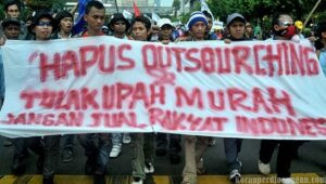 Wahyu Hidayat SPAMK FSPMI Suarakan Perlawanan Terhadap Outsourcing