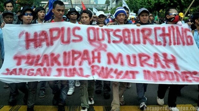 Wahyu Hidayat SPAMK FSPMI Suarakan Perlawanan Terhadap Outsourcing