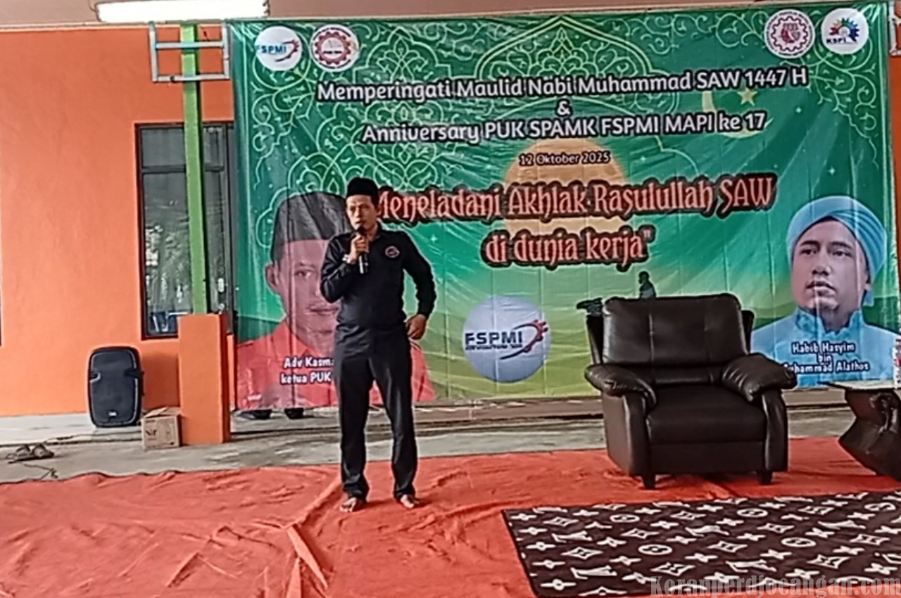 17 Tahun Serikat Pekerja FSPMI MAPI: Kasma Serukan Buruh Berjuang dengan Etika Shiddiq dan Amanah