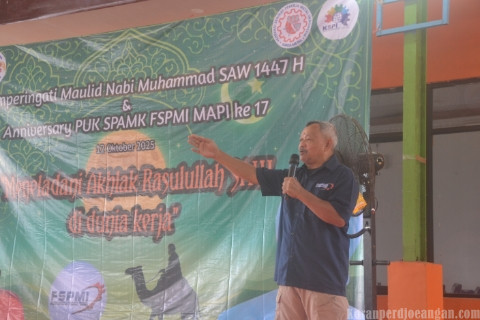 Membangun Generasi Tangguh, Refleksi 17 Tahun Perjalanan Serikat Pekerja FSPMI PT MAPI