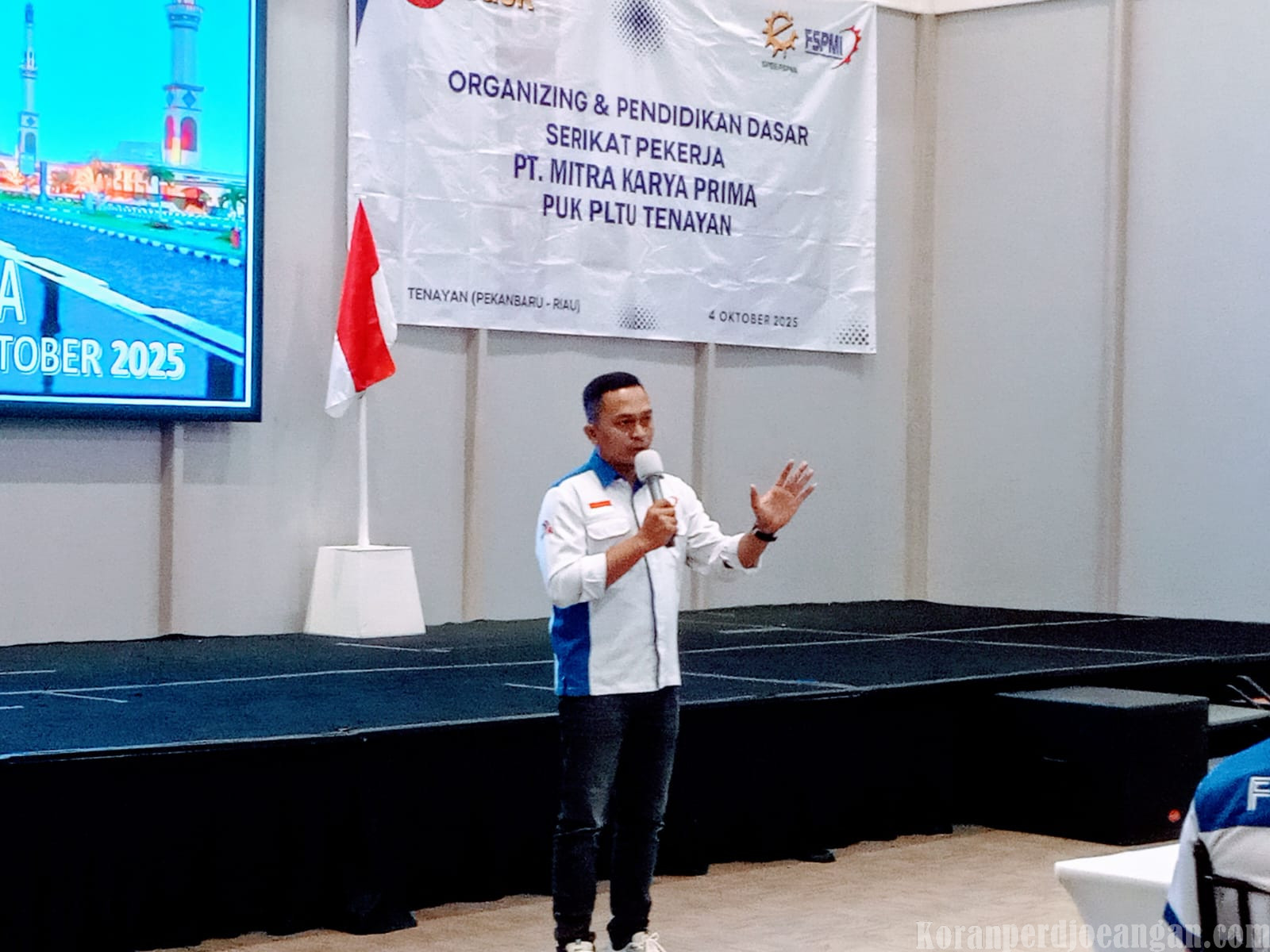 FSPMI Riau Kian Solid, Satria Putra Hadiri Pendidikan Dasar SPEE di Pekanbaru