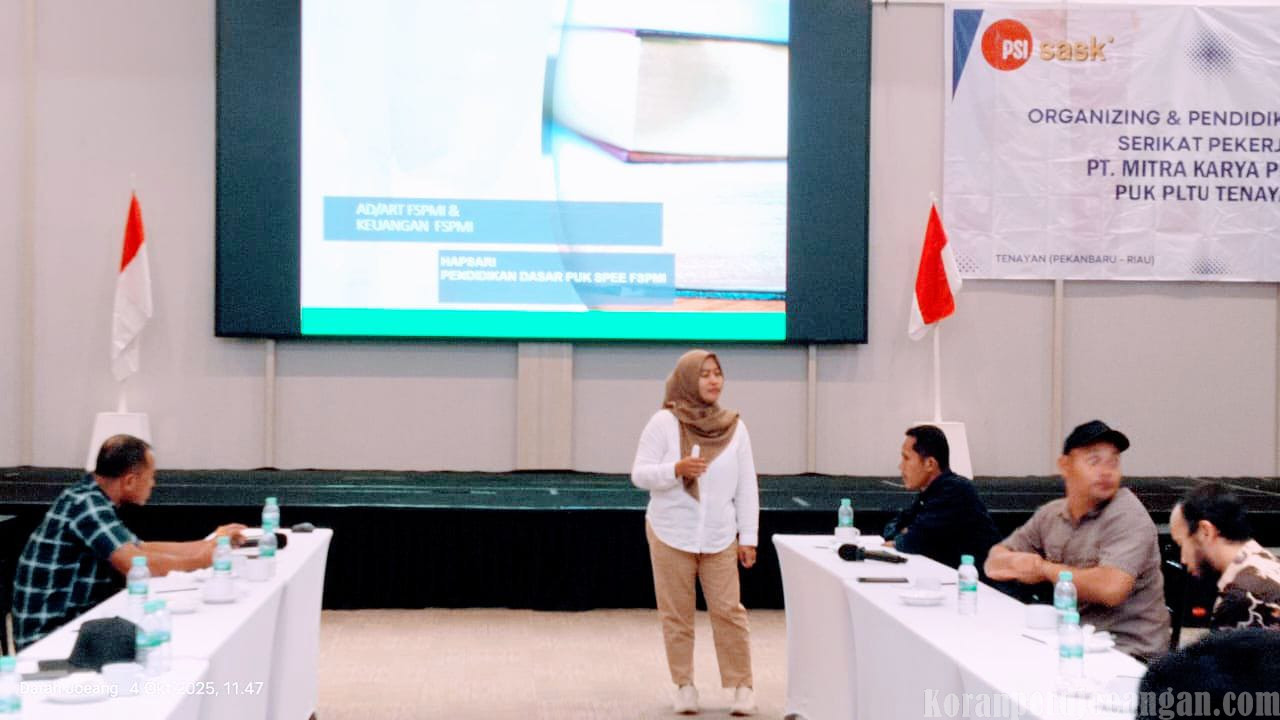 Organizing dan Pendidikan Dasar PUK SPEE FSPMI Riau Sukses Digelar di Pekanbaru