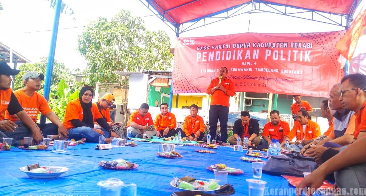 Exco Partai Buruh Kabupaten Bekasi Gelar Pendidikan Politik untuk Dapil 4