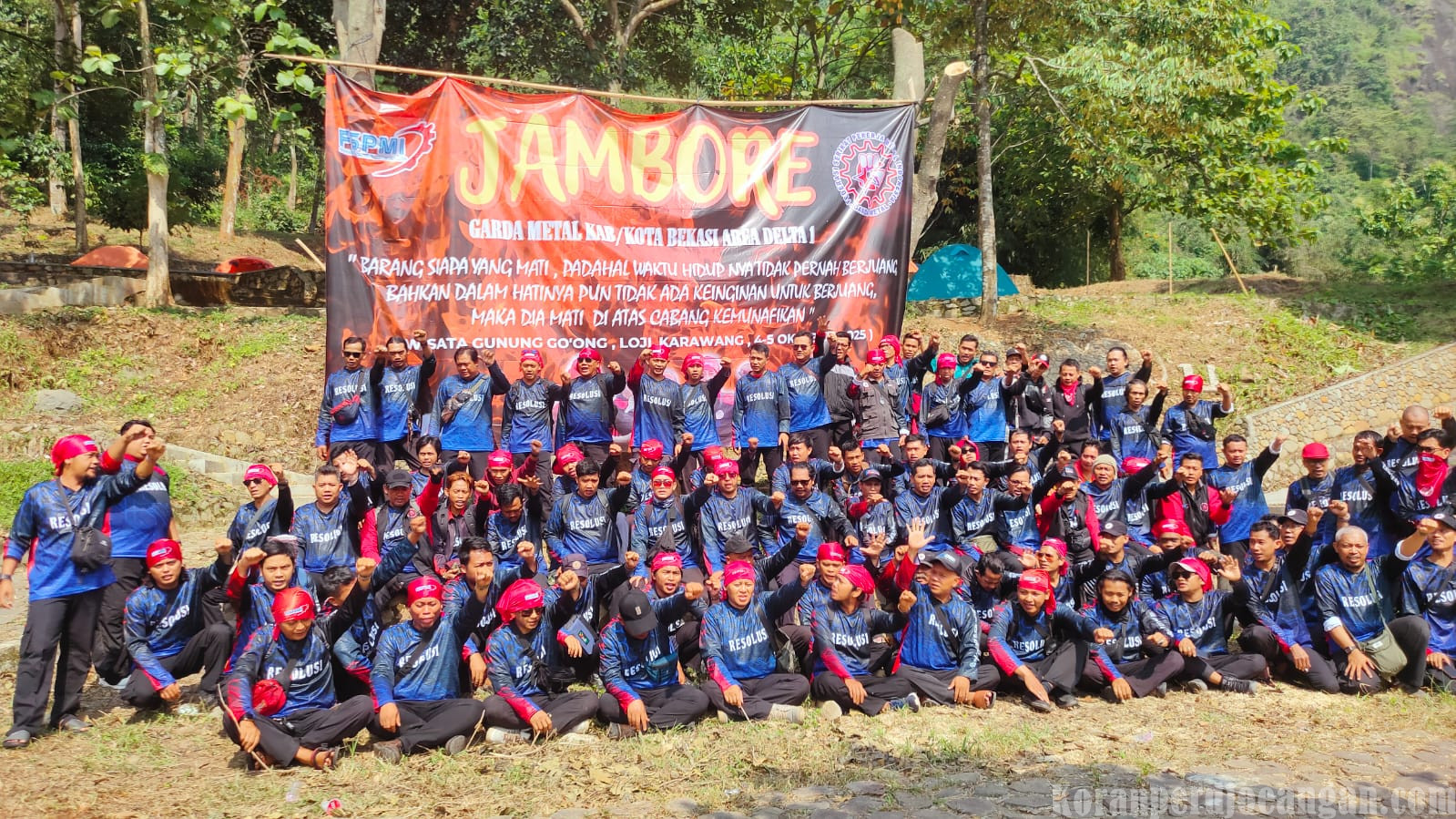 Garda Metal Area Delta 1 Adakan Jambore di Gunung Goong Karawang