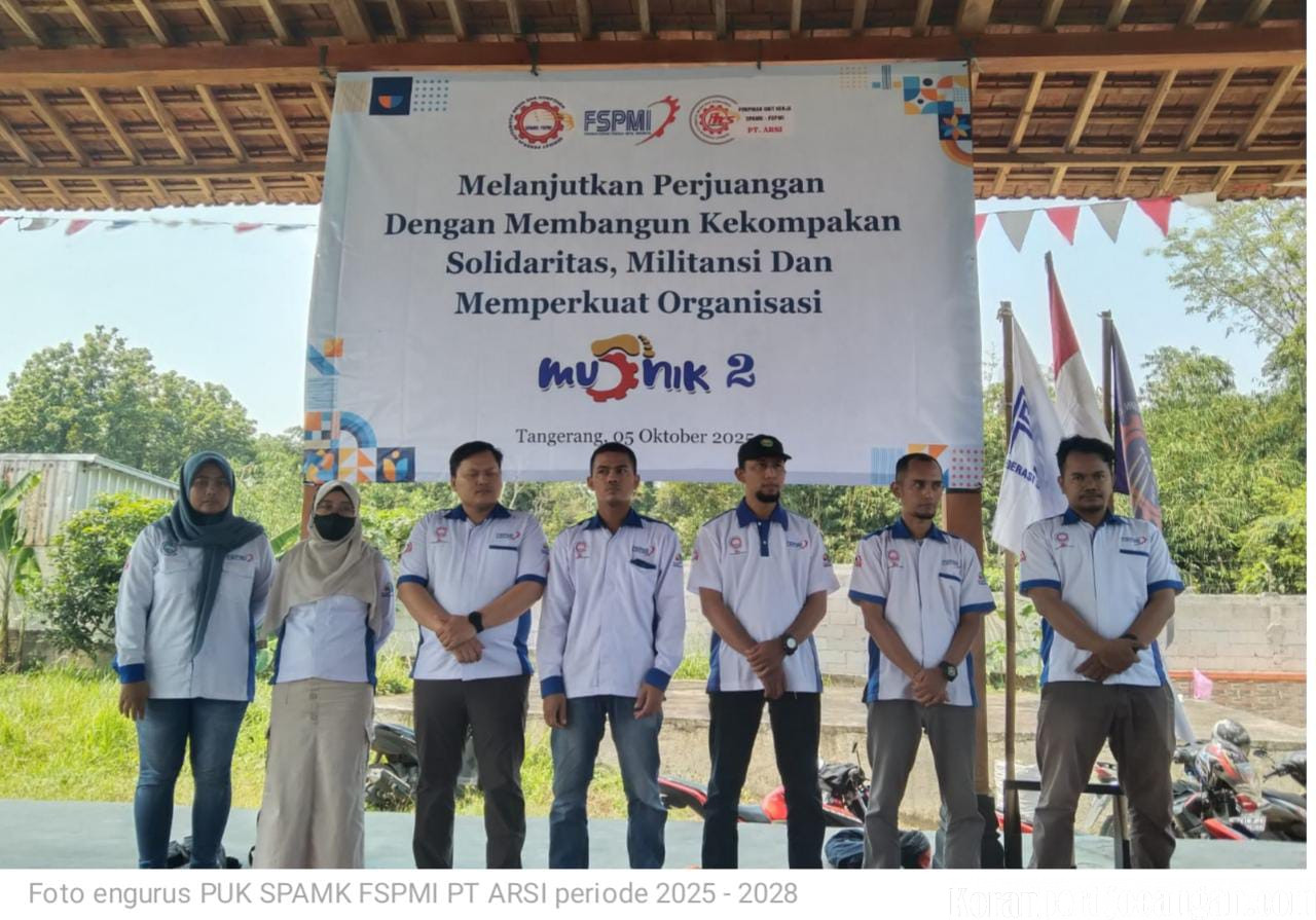 Sumantri Rocmanudin Kembali Pimpin PUK SPAMK FSPMI PT ARSI Periode 2025–2028