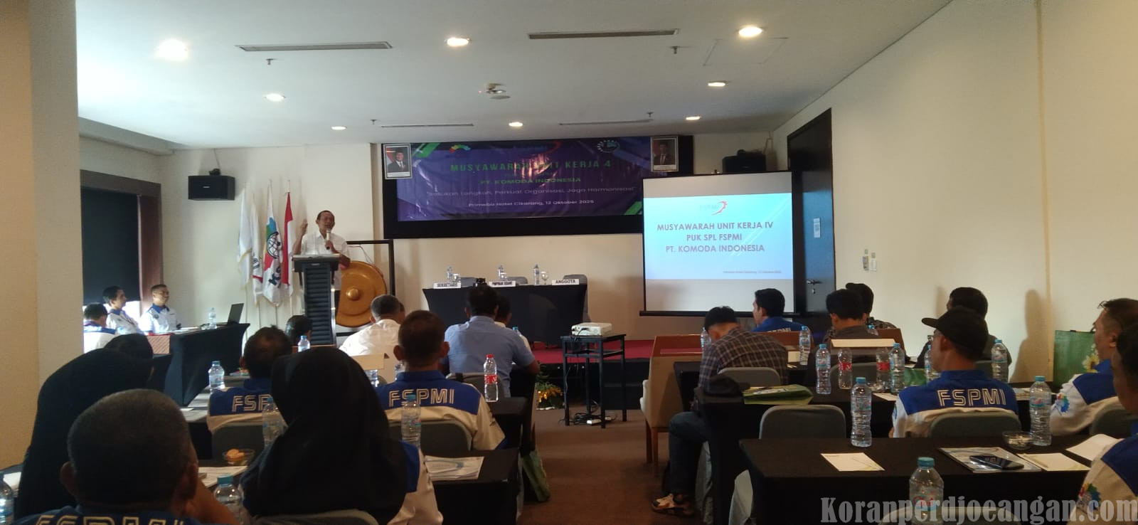 Ketua PC SPL FSPMI Bekasi Buka Musnik 4 PUK PT. Komoda Indonesia