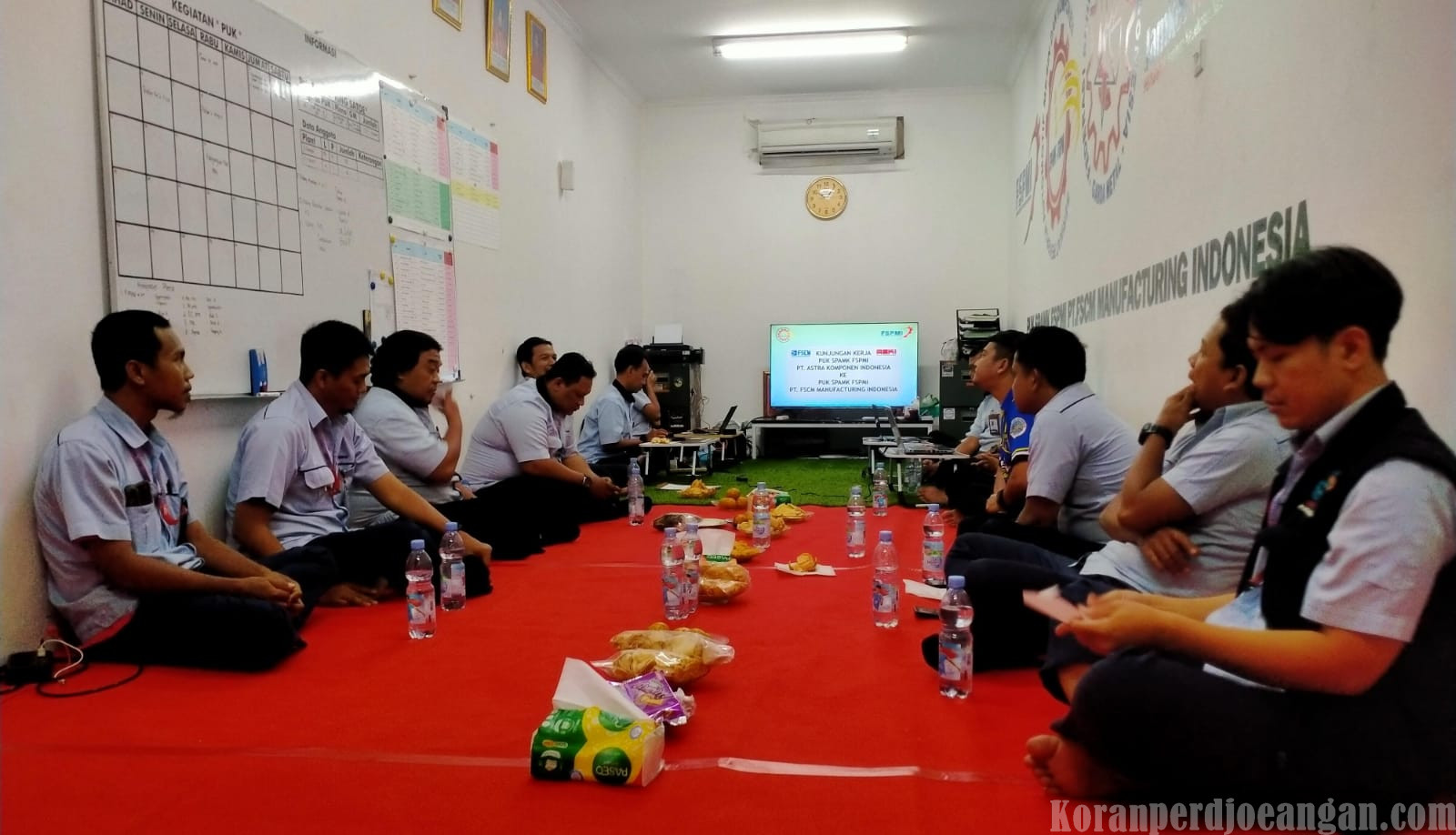 FSPMI PT FSCM Terima Kunker PUK PT ASKI, Sharing Persiapan Musnik Hingga Pembahasan PKB