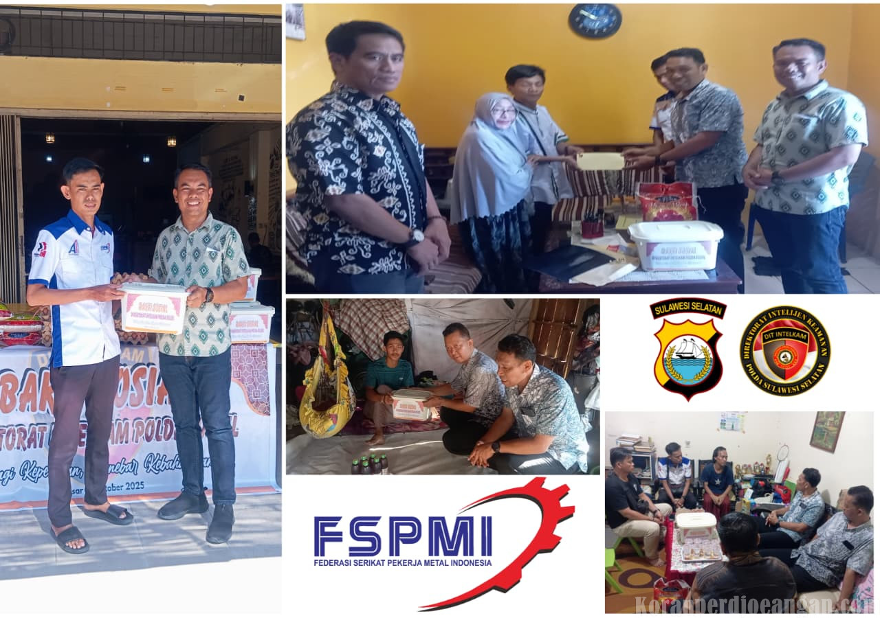 Maraknya Kecelakaan Kerja yang Terjadi di Sulawesi Selatan, Direktorat Intelkam Polda Sulawesi Selatan Bersama FSPMI Sambangi Rumah Para Pekerja